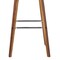 Armen Living Vienna 26" Swivel Counter Stool in Walnut Wood Finish with Gray Faux Leather LCVIBAGRWA26 - alternate 9